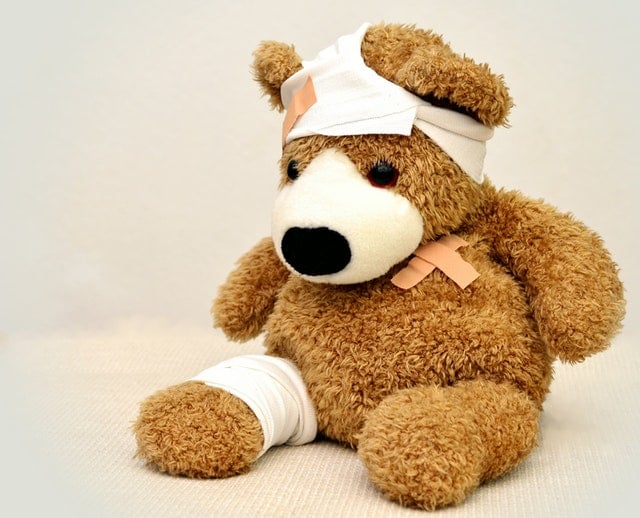 sick teddy bear