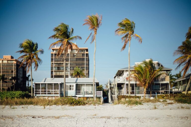 Vacation house on the beach.